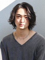 アフロート ディル(AFLOAT D'L)&nbsp;ミディアムスパイラルパーマツーブロック束感モテる長め