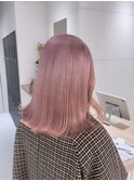 イメチェン/ホワイトブロンド/外ハネボブ/ワイドバング/渋谷