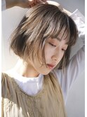 インナーカラー/ミニボブ/20代30代40代