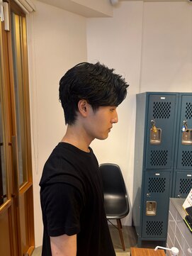 チュール(ture) センターパート【メンズ/メンズパーマ/ニュアンスパーマ/眉毛】