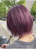 ブリーチピンク×レイヤーボブ