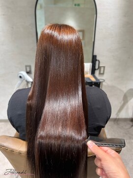 ジル アンク(Jill ankh) 《姫路駅北　Jillankh》ベージュ　ダブルカラー　艶髪　ロング