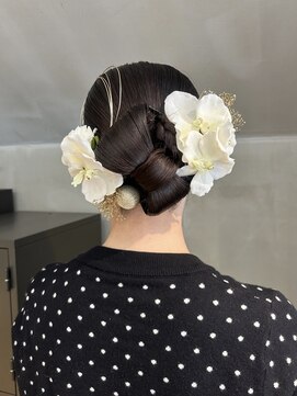 〈タイトアレンジ/成人式/前撮り/リボンアレンジ〉