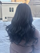 ガーベラ(gerbera)&nbsp;ネイビーブラック×ロングレイヤー