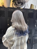 ヴァイス 渋谷店(VAICE)&nbsp;シルバーアッシュ/エンドカラー/ネイビー