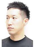 ショートビジネスカジュアル短髪束感爽やか清潔感好印象バーバー