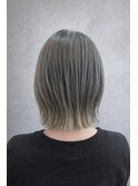 透明感カラー×外ハネボブ