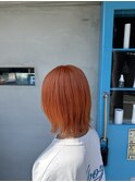 外ハネオレンジボブ