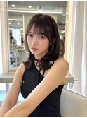 イメチェンヘアスタイル ピンクベージュ 前髪カタログ