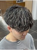 大分メンズカットマッシュ波巻きスパイラルパーマ眉毛men's