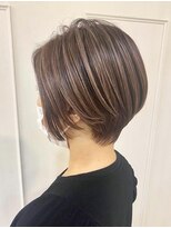 トゥルーブ バイ ファースト 富沢店(trove by first) ショートボブ×クリアベージュ