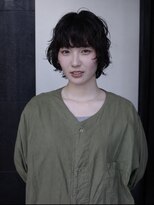 テント(tent.)&nbsp;レイヤーボブニュアンスパーマ/透明感カラーアッシュオリーブ