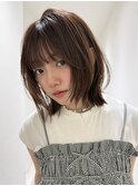 レイヤーボブ/ウルフボブ/くびれレイヤー/顔まわりレイヤー