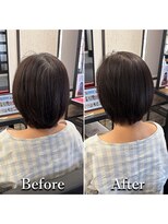ヘアカラー専門店カラープラス石和店&nbsp;40代50代60代/BeforeAfter/白髪染め/おしゃれ染め