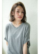 アンアミ オモテサンドウ(Un ami omotesando) 【Un ami】《増永剛大》グレージュ外ハネ☆大人のノームコアボブ