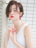 ルティア(Lutia)&nbsp;似合わせカット かきあげバング ピンクブラウン☆