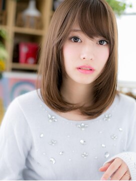 カバーヘア イヴ 戸頭店(COVER HAIR EVE) *EVE戸頭*女子力全開！斜めバング小顔ワンカールc