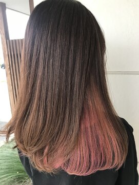 美容室 レア(lea) leaオススメ☆ピンクベージュインナーカラー♪