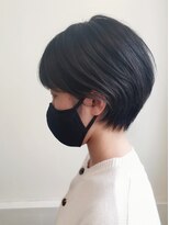 ダリ 本店(DAHLI) 黒髪～耳かけ髪質改善ショートスタイル