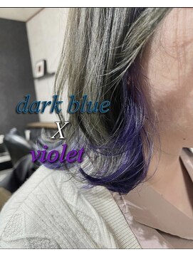 ネリネ(Nerine) インナーカラー　ブルー　バイオレット