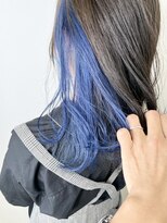 フラッグ ヘアー 天神西通り店(Flag HAIR) 青みインナーカラーケアブリーチハイライト