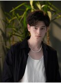 最旬モテ髪の重ためセンタ―パートヘア