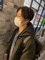 ネオリーブ ジューク 日吉店(Neolive JuQ)&nbsp;【韓国マッシュ】　センターパート×波巻きスパイラルパーマ