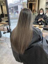 ラフ 難波店(LAFF)&nbsp;#黒髪#ボブルフ#ネビージュ#小顔#ワンレン