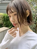 ザザ シンジュク(ZA/ZA shinjuku) 外ハネミニボブ/外国人風カラー/大人ガーリー小顔カット