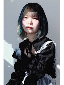 ギグスダブル 栄店(gigs double) ボブ/ポイントデザインカラー