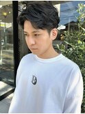 センターパートニュアンスパーマ