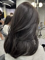 シティ(CITY)&nbsp;ブリーチなしグレージュカラー　レイヤーカット　韓国ヘア