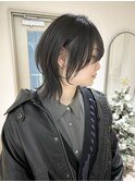 【YUYA】マッシュウルフ_ダークグレージュ_大人ミディアム