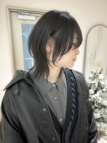 クーナバイトマト 横浜(Cuna by TOMTO) 【YUYA】マッシュウルフ_ダークグレージュ_大人ミディアム