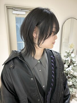 クーナバイトマト 横浜(Cuna by TOMTO) 【YUYA】マッシュウルフ_ダークグレージュ_大人ミディアム