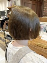 ボコカ(bococa)&nbsp;【りん指名】ボブ オリーブベージュ ブリーチ無しダブルカラー