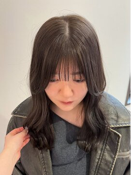 ヨーク(YOKE) 【YOKE】オリーブアッシュグレージュくびれヘア顔まわりレイヤー