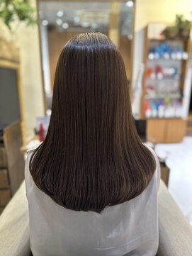 ヘアリゾート粋 リマ 銀座店(lima) 艶髪/ストレートロング/ダークアッシュブラウン