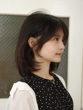 ノーレン 銀座(NOREN) ミディアムレイヤー/顔まわりカット/韓国/銀座