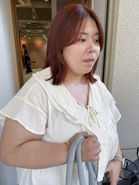 ラミエ バイ メルト 吉祥寺(lamie by melt) 久保田)ナチュラルレイヤーボブブリーチなしダブルカラー