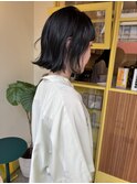 〈浅草 半個室〉ミニボブ/スモーキーアッシュ