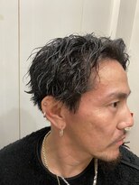 ヘアーアンドグルーミング ヨシザワインク(HAIR&GROOMING YOSHIZAWA Inc.) ツイストスパイラルパーマアップバング刈り上げショートバーバー