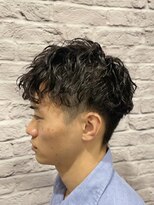 ヘアサロン 銀座マツナガ新宿店(hair salon)&nbsp;フェード×ショートウェーブマッシュ【新宿/都庁前/バーバー】