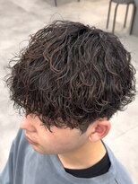 オーバル ジングウマエ(OVARL jingumae) 波巻きツイストスパイラルパーマラウンドマッシュ