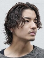 フィフス 神南(fifth) メンズパーマサーフカール波巻きパーマセンターパートウルフ