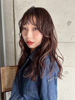 フィルムス 横浜(FILMS)&nbsp;デジタルパーマ/ミディアムレイヤー/韓国巻き風/顔周りカット