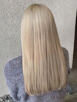 サラジュ 仁川店(SARAJU) 【ブリーチ特化】 ブリーチありWカラー×ホワイトベージュ