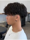 波巻きツイスパ/サーフカール/メンズ/men's/フェザーパーマ/眉毛