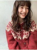 大人可愛い巻き髪 小顔見え 40代人気 髪質改善美髪ロング
