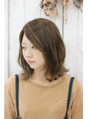 外ハネボブ ミルクグレージュ